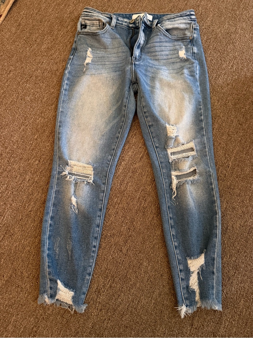 KanCan Light Blue Distressed Skinny Jeans